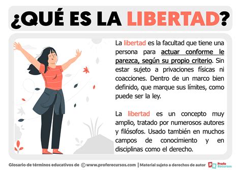 características de la libertad.